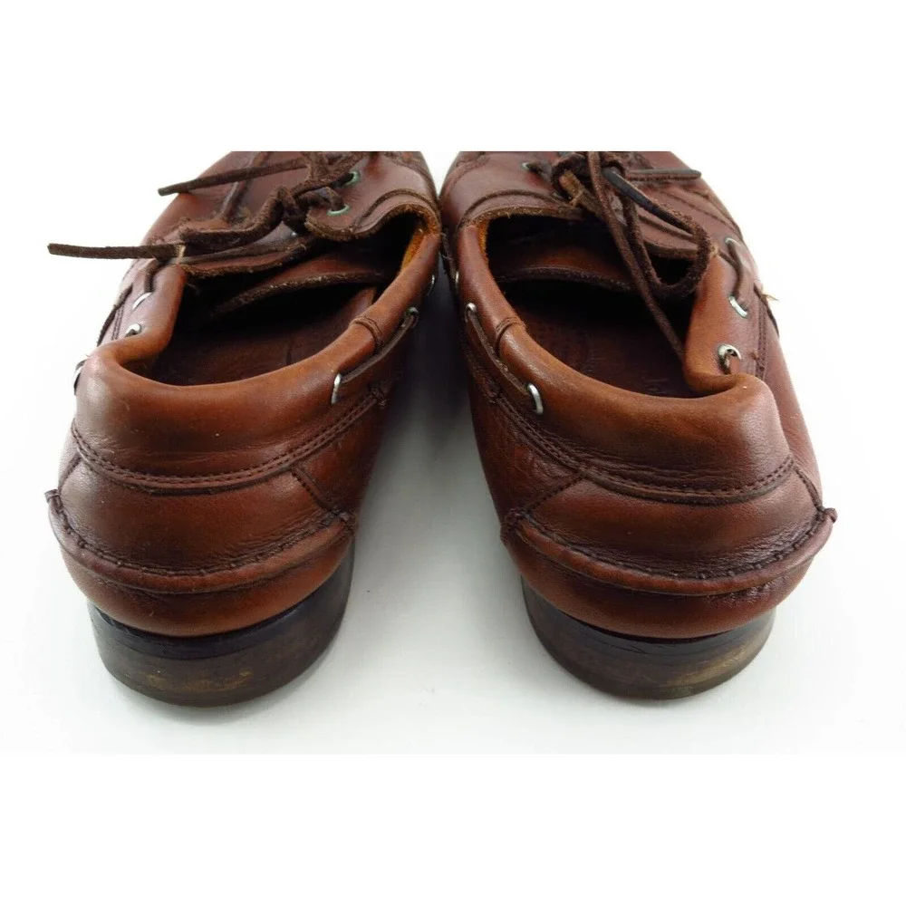 Johnston And Murphy Derby Oxfords Brown Leather Men Shoes Size 8‎ Medium